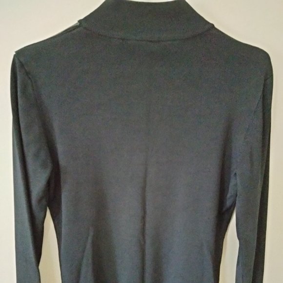 SOLD   Yuka Black knit zip front Cardigan Jacket - Picture 2 of 6